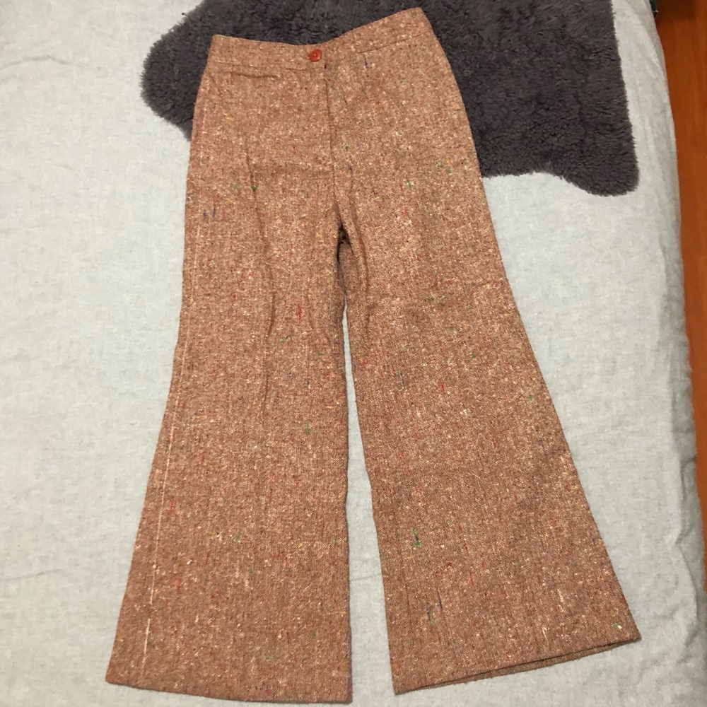Vintage 70s wool flare pants